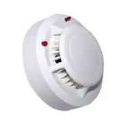 Smoke Detector - Battery Operated White Audible Alarm Photoelectric Sensor