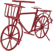 KAILIKETIY 1:12 Scale Dollhouse Miniature Bike Toy Metal Mini Bike for Boys and Girls Red Creative Hand-Eye Coordination Toy