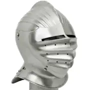 18 GA LARP Medieval Knight Tournament Close Armor Helmet