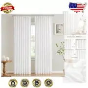 Versatile 90" Light Filtering Curtains with Pinch Pleats - Set of 2 Panels