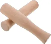 STOBAZA 2 Pcs Beech Pestle Mashed Potatoes Making Tools Seasoning Grinding Stick Food Mashing Grinding Stick for Kitchen Restaurant Use