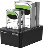 CENMATE 4 Bay Hard Drive Docking Station with Offline Clone, USB 3.0 to SATA I/II/III Hard Drive Reader for 2.5/3.5 Inch HDD/SSD(Supports 18TB*4, Up to 6Gbps Under UASP)