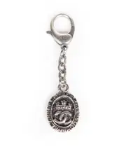 Silver Steel CC Keyring