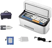 Mini Insulin Cooler Refrigerated Box, Portable Insulin Box Cooler Travel Case, LED Display Medicine Refrigerator Refrigerated Medicine 2-8 ° C