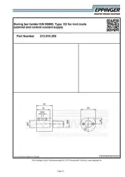 VDI40, Boring bar holder DIN 69880, Type E2 for inch tools, 2", 213.015.250