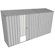 Build-a-Shed 0.8 x 3.7 x 2m Skillion Single Sliding Side Door Shed - Zinc