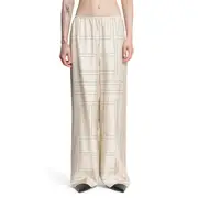 [TOTEME] Monogram Silk PJ Bottoms Beige