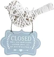 Operitacx Wooden Door Sign Wooden Door Plaques Hanging Shop Sign Restaurant Door Sign Cafe Shop Door Sign Decorative Plaque Front Door Signs Closed Door Sign On The Door Bamboo Wooden Sign