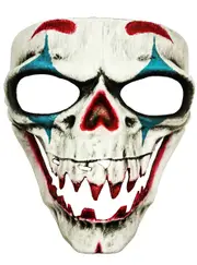 Nightmare Skeleton Clown Face Halloween Costume Mask