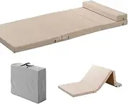 LIODUX Tri Folding Mattress - 8CM Office Nap Foldable Mat, 200x90x8CM Tri-fold Memory Foam Mattress with Washable Cover, Non-Slip Bottom, for Travel/RV/Camping/Guest Room/Yoga