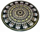 Black Marble Dining Table Top Handmade Office Meeting Table with Elegant Look