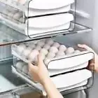 2 Layer Holder Fridge Drawer Transparent Drawer