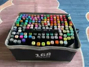 168 Dual-tipped Art Marker Kit -alcohol-based Ink