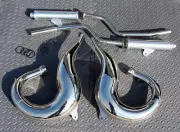NEW 1987-2006 Yamaha Banshee CHROME in frame SHEARER drag pipes small bore