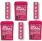 [3 Pack] Bin Buddy 450g Berry Blast Kills Flies Specific Insects Odor Eliminator