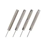 Iron Pin Punches Set with 4 Head Sizes for Watch Strap Bracelet Repair