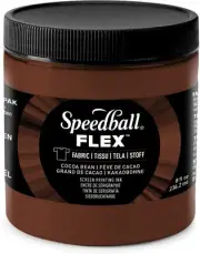 Speedball Flex Screen Printing Fabric Ink 8oz-Cocoa bean FLXINK8-45211