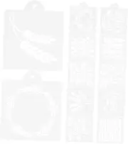 Luxshiny Bread Pattern Molds Sourdough Baking Tools Decorative Stencils for Artisan Bread Home Baking Supplies