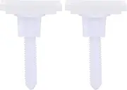 TEHAUX 2 Sets Toilet Toilet Mounting Kit Toilet Screw Kit Toilet Replacement Parts Hinges Mounting
