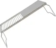 HYTROVE 1Pc Folding Stainless Steel Bbq Grill Rack Portable Outdoor Barbecue Tool for Camping Charcoal Cooking Picnic and Tailgating Compact and Durable Grilling Mesh