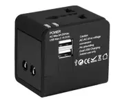 Universal Travel Adapter 2 USB Power Plug Charger Converter Socket