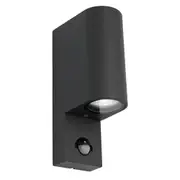 Marvin II LED Up/Down Wall Light in Black w/ Sensor
