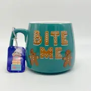 Gingerbread Man Cookie Bite Me / One Tough Cookie Christmas Holiday Winter Mug