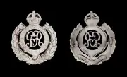 Royal Engineers GVR Cap Badge Hallmarked Silver