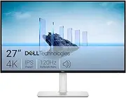 Dell 27 Plus 4K Monitor S2725QS 27 inch 4K (3840 x 2160) 120Hz 16:9 IPS Display, AMD FreeSync Premium, sRGB 99%, Built-in Speakers, Comfortview Plus, 2X HDMI 1x DP Height Adjustable - Ash White