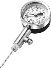 Solid Metal Construction Balls Barometer Easy to Read Dial Pressure Gauge for Swimming Pool Basketball Games