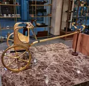 Large Golden War Chariot of King Tutankhamun, (Museum version) With Certificate