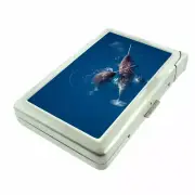 Narwhals D7 Cigarette Case with Built in Lighter Metal Wallet