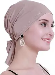 osvyo Cotton Chemo Turbans Headwear Beanie Hat Cap for Women Cancer Patient Hairloss
