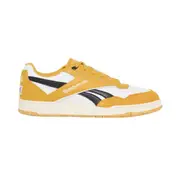 Reebok Bb 4000 Ii Shoes White/Heritagegold/Black Unisex Lace Up Sneakers