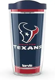 Tervis NFL Houston Texans - Touchdown Made in USA Double Walled Insulated Tumbler Travel Cup Keeps Drinks Cold & Hot, 16oz, Classic