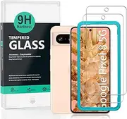 [Ibywind] 2 Pcs Screen Protector For Google Pixel 8 5G 6.2"(Not For Google Pixel 8 Pro 5G),9H Hardness Tempered Glass,Bubble Free,Anti-Scratch,99.9% HD