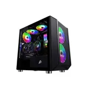 1st Player DK-3 Micro ATX Tempered Glass PC Computer Gaming Case M-ATX