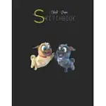 BLACK PAPER SKETCHBOOK: DISNEY PUPPY DOG PALS ROLLY BINGO HIGH FIVE BLACK SKETCHBOOK UNLINE PAGES FOR SKETCHING AND JOURNAL SPECIAL NOTE FOR A