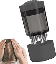 Hair Oil Applicator - Silicone Massage Brush, Copper Needle Bottle | Compact Stainless Steel Roller, Oiling Applicator and Promoting Healthy Root Care During Daily Hair Growth