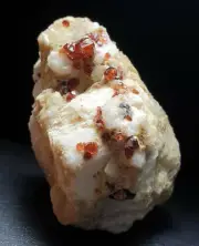 Very Nice Luster Quality Garnet with Feldspar Matrix Specimen 506 Carats