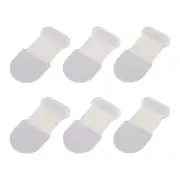 6pcs Anti-Lost Anti Dust Plug, Port Dust Covers Caps Silicone for Phone, Clear