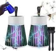 Mozz Guard-Mozz Guard Mosquito Zapper, Buzzbug Mosquito Killer, Mozz Guard 2.0, USB Charing and Solar, Buzzbug Mosquito Zapper Suitable for Outdoor and Indoor (2pcs)