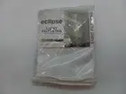 Eclipse Light Filtering Curtain Chelsea White 52in x 95in One Rod Pocket Panel
