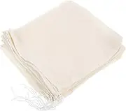 Cabilock 10Pcs Spice Bags for Cooking Muslin Strainer Bags with Drawstring Closure for Soup Tea and Grain Brewing Reusable Washable and Versatile Kitchen Tool for Culinary