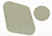 LP Rear Control Plate Switch Plate Cavity Cover For USA Les Aged White 3 Ply