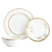Wedgwood Vera Wang Lace Gold 12 Piece Dinnerware Set, Service for 4