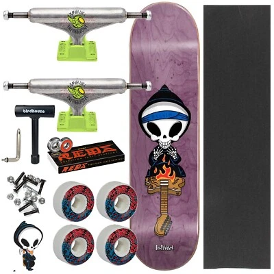 Blind Rocking Reaper 8.375" Complete Skateboard - Indy Trucks - Bones Reds
