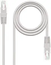 RJ45 Cat.6 UTP Ethernet Network Cable AWG24 100% Copper Grey 2mts Patch Cord