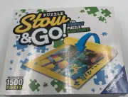 Ravensburger Puzzle Stow & Go Roll-Up Felt Mat Straps Inflatable Tube Christmas