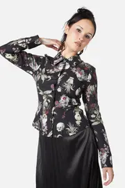 Memento Mori Printed Blouse